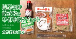 糖質OFFの餃子皮の『餃子家龍』手作り餃子セット